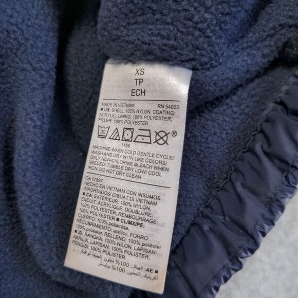 Old Navy Men's Puffer Vest Blue XS Sleeveless Full Zip Mock Neck Polyester - Picture 10 of 13